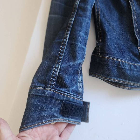 Levi's Commuter Denim Moto Cycling Biking Trucker Jacket Men's Size Small  - Picture 8 of 10